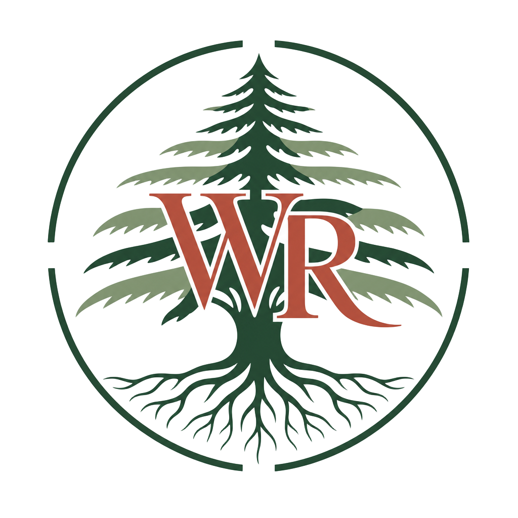 Wise Resolutions cedar tree emblem